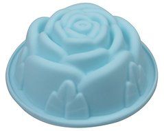 Blue Rose-shape Silicone Ice Chocolate Cake Jelly Candy Mold Mini Tray Pan Cube