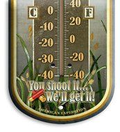American Expedition Tin Thermometer - Bear's Den Cabin Rentals N13