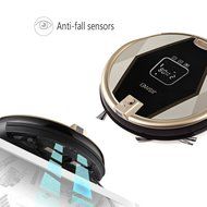 JISIWEI S+ Wi-Fi Enabled Robotic Vacuum Floor Cleaner with Camera and Mobile App Remote Control for Pets and Allergies... N10