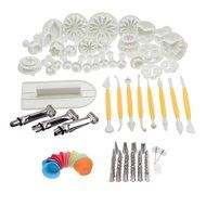 Set of 113pcs Tools For Cakes Modelling / Decorating With Stainless Steel Nozzles, Adapter, Flower Nails, Sugar... N2