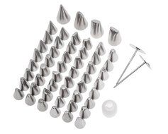 Set of 113pcs Tools For Cakes Modelling / Decorating With Stainless Steel Nozzles, Adapter, Flower Nails, Sugar... N3