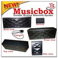 MUSICBOX -Portable Wireless Bluetooth Speaker &amp; FM Radio For, iPhones, Samsung &amp; All Android Smart Phones, Tablets...
