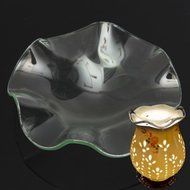 Glass Aroma Lamp Dish For Electric Fragrance Diffuser Lamp Oil Tart Warmer 115mm N3