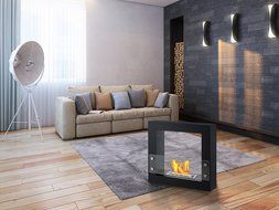 Ignis Lisbon Freestanding Ventless Ethanol Fireplace UL Listed / UL Approved Fireplace N4