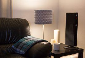 Living Basix LB5320-V2 1500 Watt Oscillating Portable Ceramic Space Heater with Digital Thermostats, Eco Function...