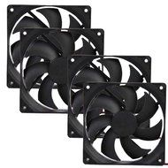 AMA(TM) 4PCS 12V 4Pin DC Brushless PC Computer Case Cooling Fan Pad Tray Chilling Stand (4) N4