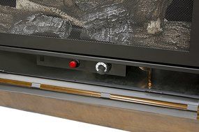 Pleasant Hearth Convertible Vent-Free Dual Fuel Fireplace in Rich Heritage, 42-Inch