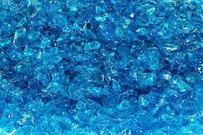 American Fireglass 9 to 12mm Fire Pit and Outdoor Fireplace Glass, Small, 10-Pound, Dark Blue