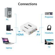 HDMI Converter,NUTK 1080P HDMI to AV 3RCA CVBs Composite Video Audio Converter Adapter Supporting PAL/NTSC with... N6