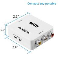 HDMI Converter,NUTK 1080P HDMI to AV 3RCA CVBs Composite Video Audio Converter Adapter Supporting PAL/NTSC with... N7
