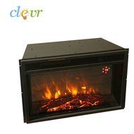 Clevr 26" 1400W Adjustable Electric Wall Insert Fireplace Heater W/Remote N2