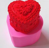 Design 253 Love Heart Shaped 3D Silicone Fondant Mold, Cake Decoration Tool, Food Grade Material