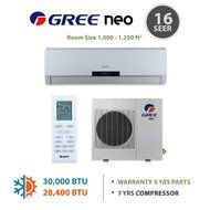 GREE Neo 12,000 BTU Wall Mounted Ductless Mini Split Heat Pump System R410A 208-230 VAC N3
