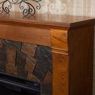 Elkmont Electric Fireplace - Mahogany