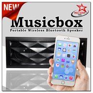MUSICBOX -Portable Wireless Bluetooth Speaker &amp; FM Radio For, iPhones, Samsung &amp; All Android Smart Phones, Tablets... N2