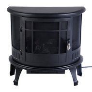Wakrays New Black 1500W Free Standing Vintage Portable Electric Fireplace Stove N5