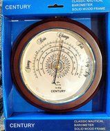 Century Classic Nautical Barometer / Solid Wood Frame
