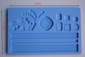 Silicone Geometry Lace Mold Edgings Model DIY Fondant Cake Tools