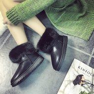 Spritech(TM) Fashion Women's Warm Flat Fur Button Elegant Tassel Winter Snow Boots