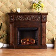 Jordan Electric Fireplace with 6' Cord , Espresso N2