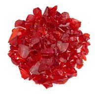 American Fireglass 9 to 12mm Fire Pit and Outdoor Fireplace Glass, Small, 10-Pound, Dark Blue N4