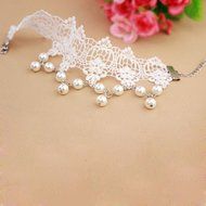 Susenstone&reg;Women Jewelry Gothic Fresh Sweet Lace Pearl Anklet N2