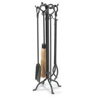 Shakespeare's Garden 5 Piece Iron Fireplace Tool Set