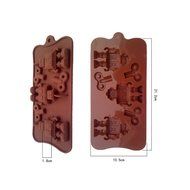 Cute Robot Shape Chocolate Silicone Mold Baking Cake Decoration Mould