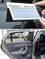 Car Fan, SanSiDo Solar Powered Auto Car Front/Rear Window Built-in Battery Rechargeable Air Vent Ventilator Mini... N7