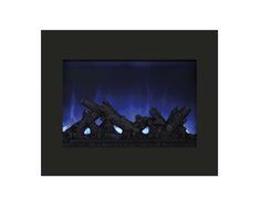Amantii ZECL-26-2923-BG Zero Clearance Series Built-In Electric Fireplace with Ice Media Kit, 26 Inch N11