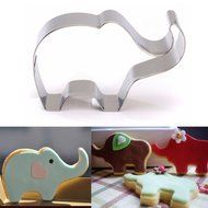 Cake &amp; Cookie Cutters Stainless Steel Elephant Animal Cookie Cutter Cake Biscuit Pastry Mould Mold N2