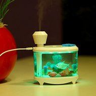 FEI&amp;S Fish Tank humidifier creative soft light night light home Super silenced fog humidifier Air Purifier , White