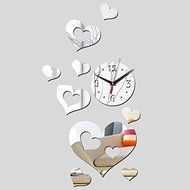 EverTrust(TM) New Watch Wall 9 Heart Acrylic Mirror Wall Clocks Quartz Clock Home Decoration Stickers Relogio...