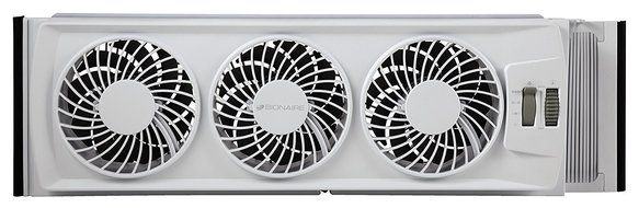 Bionaire BWF0522E-BU Thin Window Fan with Comfort Control Thermostat N2