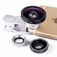 3 In 1 Universal Phone Camera Lens Kit with 0.4X Super Wide Angle Lens, 180 Degree Fish Eye Lens and 10X Macro... N26