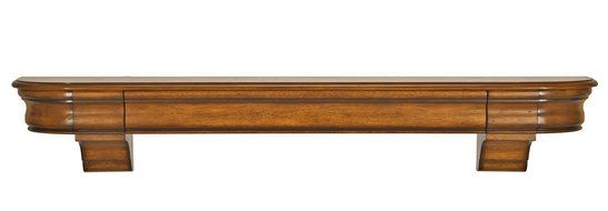 Pearl Mantels 415-60-50 Abingdon Wood 60-Inch Fireplace Mantel Shelf, Medium Distressed Oak N3