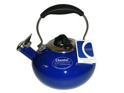 Chantal Eclipse Enamel on Steel Teakettle - 1.8 quart - Red N3