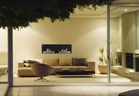 Moda Flame Faro Wall Mounted Bio Ethanol Ventless Fireplace N2