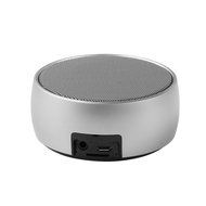 SARON Ultra Portable Bluetooth Wireless Speaker with Microphone for Smartphones/Tablet/Laptops Silver Color N3