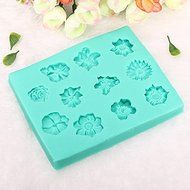 3D Flower Cake Mold Silicone 11 Holes Fondant Mould N7