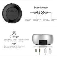 SARON Ultra Portable Bluetooth Wireless Speaker with Microphone for Smartphones/Tablet/Laptops Silver Color N5