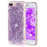 iPhone 7 Plus Case, iPhone 7 Plus Glitter Case, PHEZEN Luxury Bling Glitter Gold Foil Embedded Clear Rubber Gel... N2