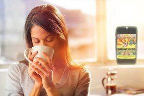 Bright Eyed Medium Dark Roast Coffee, from Nectar of Life. Whole Bean Coffee. Full Body. Thick &amp; Rich. Central... N5