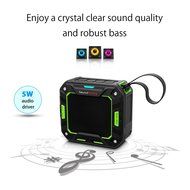 SoundPEATS P2 Wireless Waterproof Portable Bluetooth Speakers with Bult in Mic - Green N6