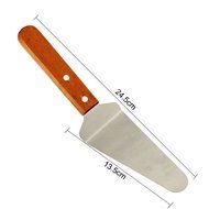 Triangle Pizza Spade Wooden Handle Cake Shovel Bread Spatula Stainless Steel Kitchen Baking Tools.