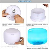 KINDLETHEFIRE Ultrasonic 500ml Aromatherapy Essential Oil Diffuser Humidifier with 4 Timer Settings &amp; 7 LED Color...