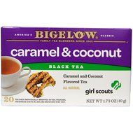 Bigelow Girl Scout Caramel &amp; Coconut Cookie Flavor Black Tea, 1 Box with 20 Bags