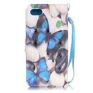 iPhone 7 Case,Yaheeda [3D Colored Drawing] [Flip Fit] Premium PU Leather Card-Slots Cash-Slots &amp; Kickstand [Anti-Scratches... N12