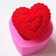 Design 253 Love Heart Shaped 3D Silicone Fondant Mold, Cake Decoration Tool, Food Grade Material N2