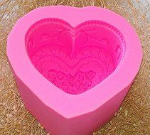 Design 253 Love Heart Shaped 3D Silicone Fondant Mold, Cake Decoration Tool, Food Grade Material N3